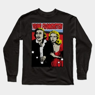 Young Frankenstein 1974s Pop Art Comic Style Long Sleeve T-Shirt